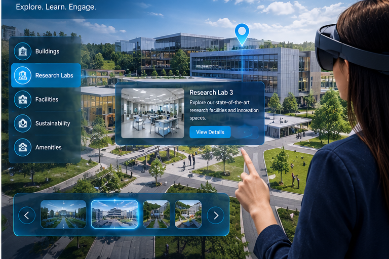 Virtual campus tour AR/VR